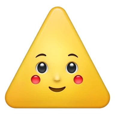 Apple emoji yellow flag triangle shape sticker