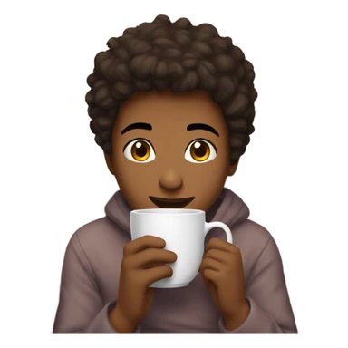 cozy moments with a cup sticker