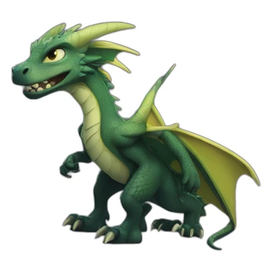 Dragón negro DreamWorks furia nocturna sticker
