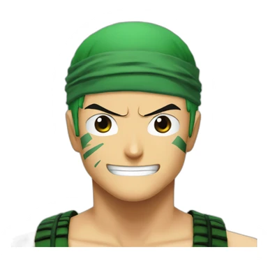 Roronoa zoro one piece sticker