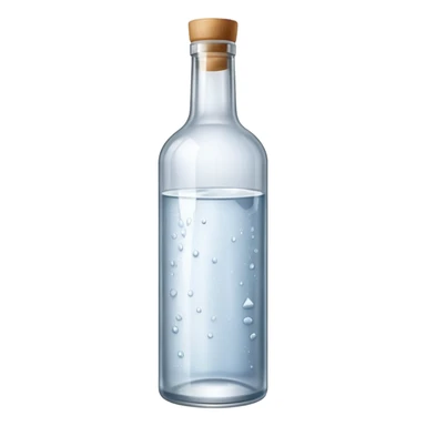 vodka bottle without ice sticker