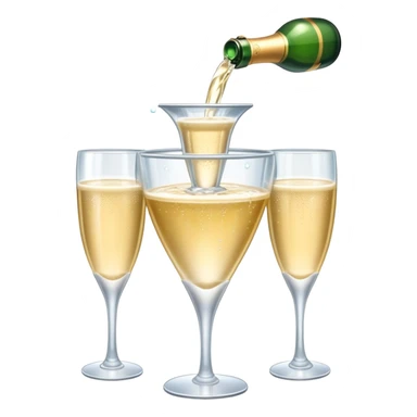 Champagne fountain  sticker