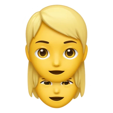 Simple android emoji, but with a awkward emoji, mixed with a 👉👈 on the outside of the emoji. sticker