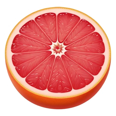 juicy grapefruit (pompelmo) with pink flesh sticker