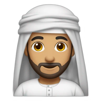 Arab wearing dishdasha sticker