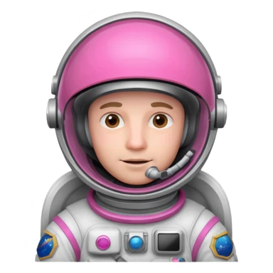  man Astronaut with Pink Visors sticker