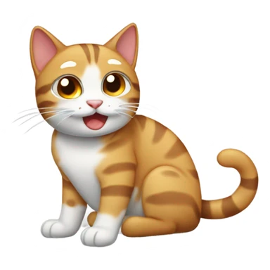 gato atigrado durmiendo sticker