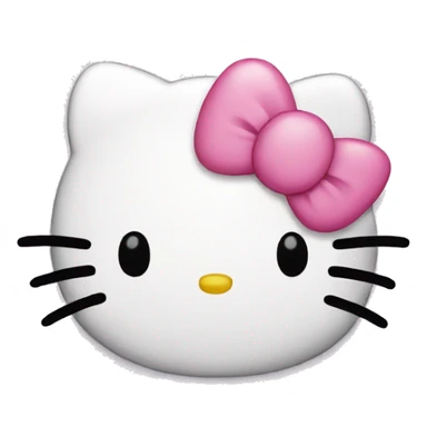 Emoji hello kitty sad  sticker