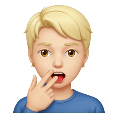 Biting finger seductively  sticker