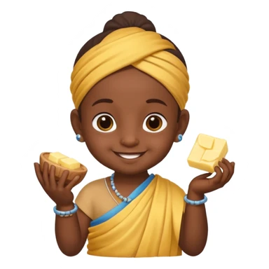 Naughty baby krisna sticker