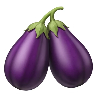 eggplant with big defined veins  sticker