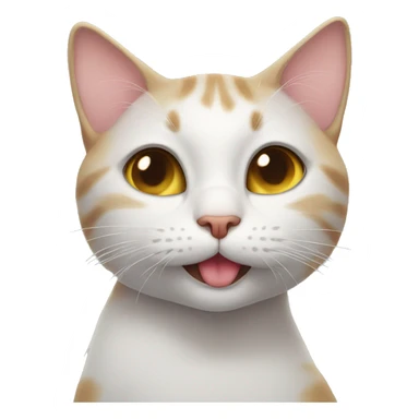 cat blowing kiss sticker