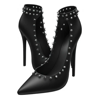 Black rivet heels  sticker