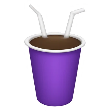 White Double cup of purple drink sticker