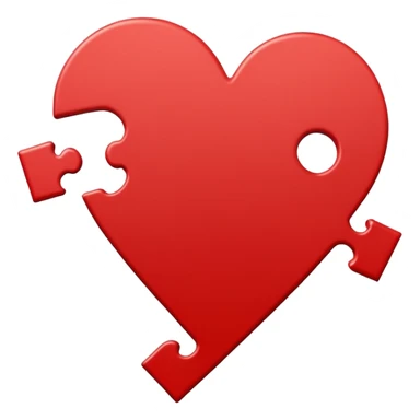 Puzzle Piece with heart in it sticker