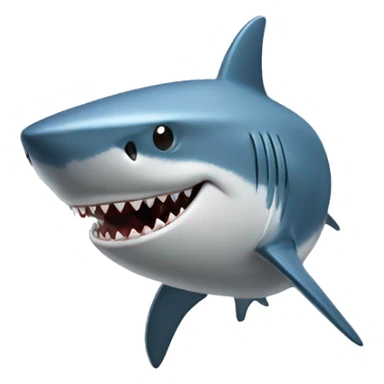 Shark in a sports headband plays sports  sticker