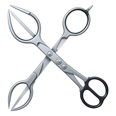 Scissors cutting audio wave clip sticker