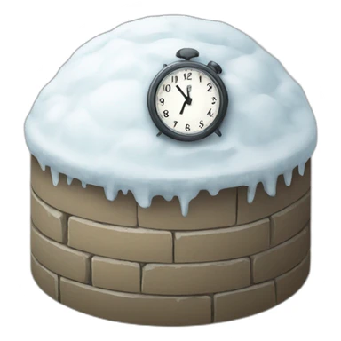 igloo clock ticking sticker