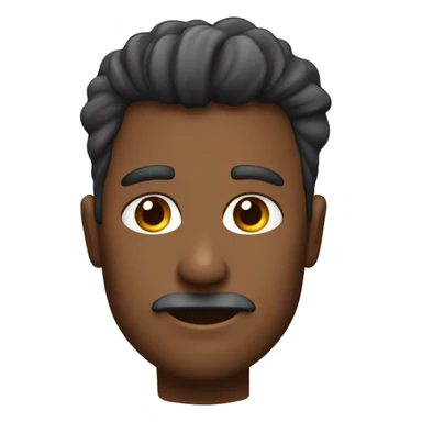 Crea a un hombre de pelo marrón y piel clara con unos cuernos de reno en la cabeza sticker