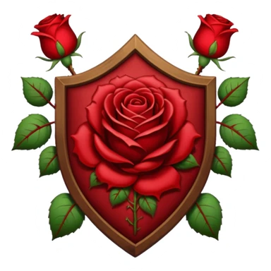brasão sangrando medieval rosa de sangue vermelha sticker