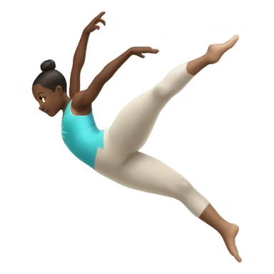 Girl doing a gymnastics leg hold sticker