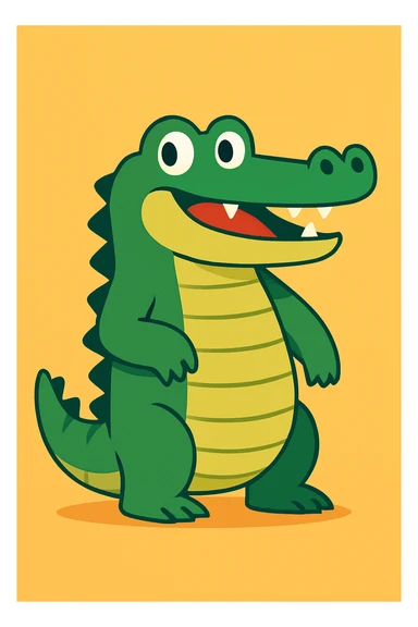 Crocodile sticker