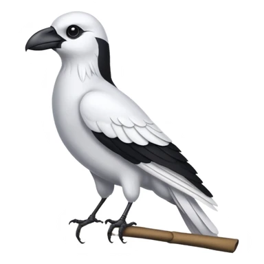 white crow sticker