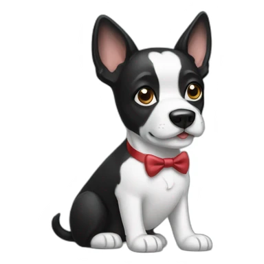 Tuxedo dog sticker