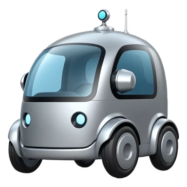 future delivery car robot sticker