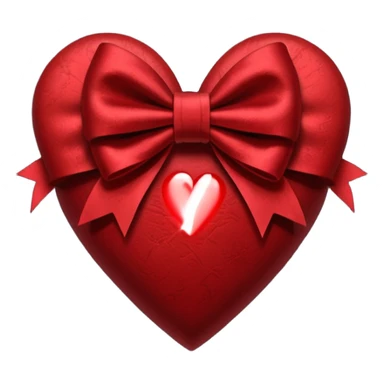 heart with a velvet bow, goth sticker