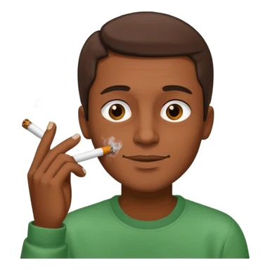 A guy smokin weed  sticker