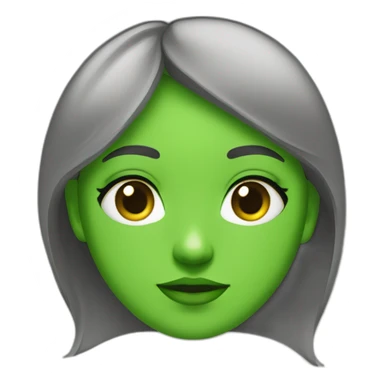 Fille au yeux vert sticker