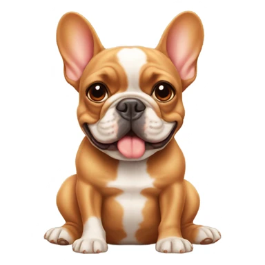 2 red French bulldogs sticker