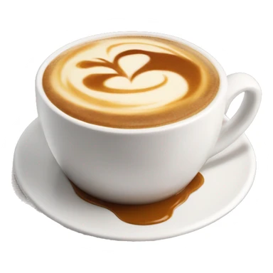 Cappuccino with caramel drizzle and caramel creamer iced ￼ sticker