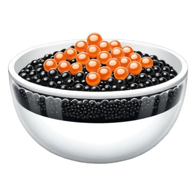Cuenco con caviar sticker