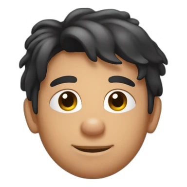 Une personne de couleur noir sur un cochon sticker