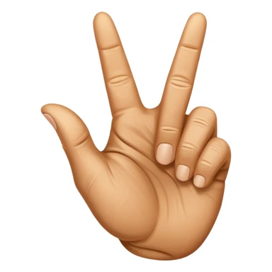 🤟 забери мізінчик і постав середній палець sticker