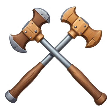 croisement de 2 marteaux différent` (en mode duel, qui des deux va gagner) sticker