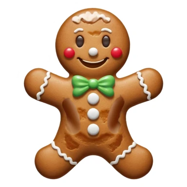 gingerbread man sticker