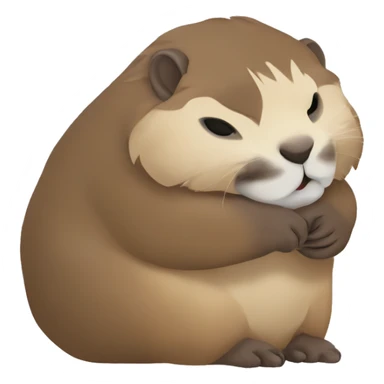 Marmotte qui dort sticker