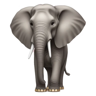 Elephant wearing a gucci shall sticker