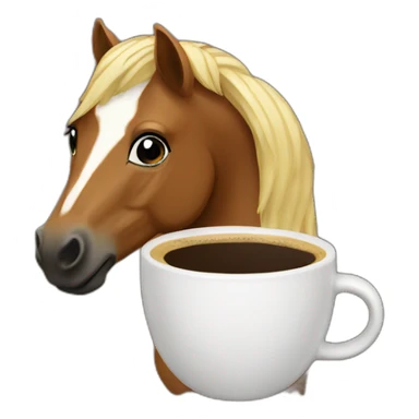 horse coffee sticker