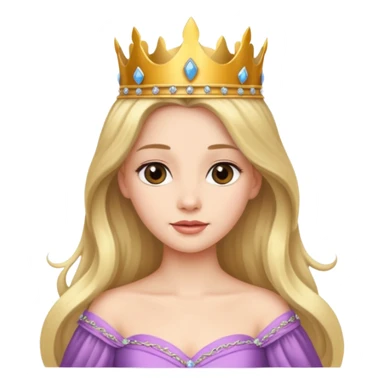 Princesa con corona sticker