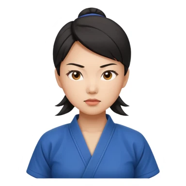 Asian woman who looks like a street fighter but is stylish and not slutty sticker