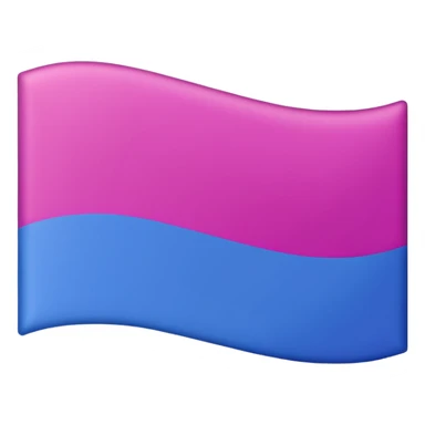 Bisexual flag pink purple then blue sticker