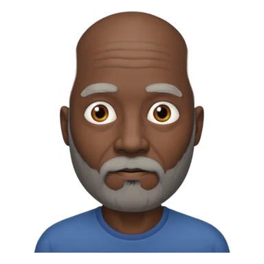 my dad buts he is black and not old with a grey beard and no hair sticker