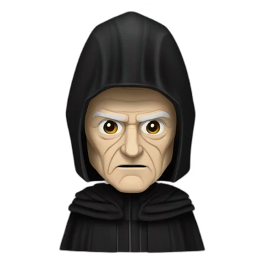 Emperor Shiev Palpatine (black robe) Star Wars sticker