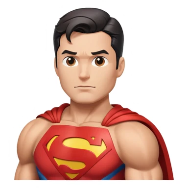 superman with cape sticker