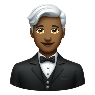 gender neutral abstract butler sticker