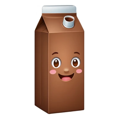 chocolate milk carton  sticker
